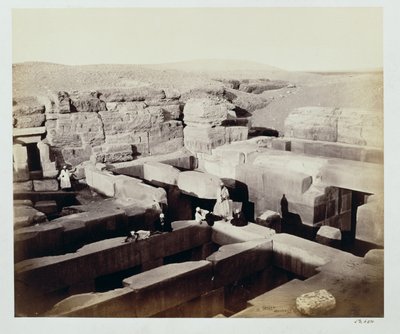 An Excavated Temple at the foot of the Sphinx by Francis Bedford